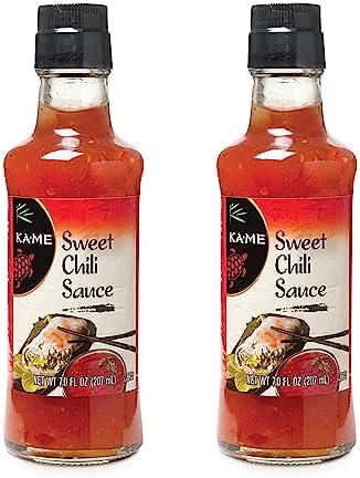 KA-ME Sweet Chili Sauce - Sweet and Spicy Asian Flavors - No Preservatives, No MSG - Ideal for Dipping, Marinades, and BBQ - Versatile for Meats, Seafood, and Vegetables - 7.0 oz (Pack of 2)