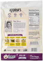 Atoria's Family Bakery Garlic Naan Flatbread 8 Pack | 16 Individual Naans | Fresh Baked, All Natural, GMO Free and No Artificial Preservatives or Flavors 8-Packs of 2 Sheets (16 Sheets)