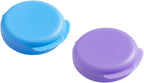 EZY DOSE Daily Round, Portable On-The-Go Pocket Pharmacy, Pill Box, Organizer and Vitamin Containers, Snap Shut Lids, Perfect for Traveling, Blue and Purple, 2 Pack, BPA Free