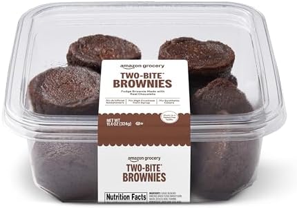 Amazon Grocery, Two Bite Brownies, 11.4 Oz, Frozen