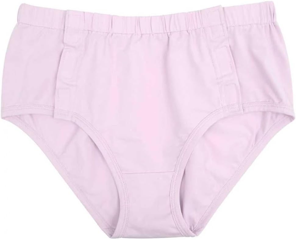 Comfortable Adaptive Underwear - Hospital-Ready Undergarments for Elderly Women with Easy Closure and Elastic Design, Ideal for Post-Surgery and Incontinence Care (Pink, Large)