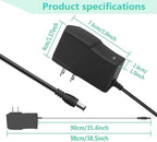 12.6V 1A AC/DC Power Supply Adapter 1000mA 500mA 12.6 Volt Li-ion Battery Charger with 5.5X2.5/(2.1mm Compatible) US Plug for 12.6V Power Supply Cord Massage Gun