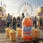 Snappy Frosti Tropics Georgia Peach Slushy Mix, Slushie Syrups for Machine, Granita Slushy Syrup, Kid Slushie Machine Mix, Slushy Mix For Frozen Drink Machine, 1/2 Gallon