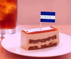 100 Pac Honduras Flag Honduran Toothpick Flags, Cocktail Picks Mini Stick Cupcake Toppers Country Picks Party Decoration Celebration Cocktail Food Bar Cake Flags