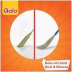 Gala No Dust Broom For Floor Cleaning, broom stick for home floor cleaning, Jhadu for home cleaning, Made of washable Fibers (Pack of 1)