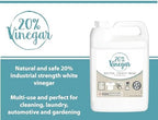 20% Professional Grade Concentrated Vinegar | Dilutes to 4 Gallons of Multipurpose Cleaning Vinegar | 4x Power Vinegar | Hundred's of Industrial & Home Uses