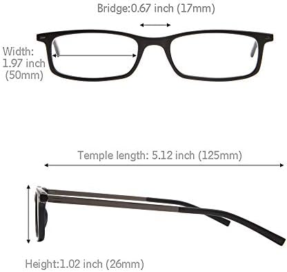 EYEGUARD Reading Glasses with Portable Case Slim Mini Pocket Readers for Women Men Eye Glasses