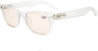 Eyekepper Computer Glasses Comfortable Tinted Lens Computer Eyeglasses,Matte Clear Frame +3.50