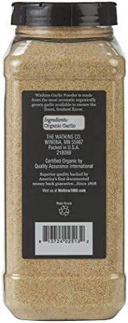 Watkins Gourmet Spice, Organic Garlic Powder, 22.0 oz. Bottle (21808)
