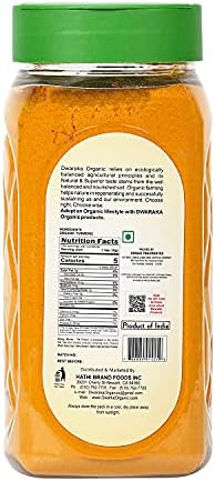 Dwaraka Organic - Turmeric Powder, 7oz, Healthy, Organic, Non GMO, All Natural