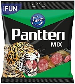 Fazer Pantteri Mix - Salty Licorice - Salmiak - Fruity - Wine Gums - Candies - Sweets
