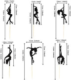 36 PCS Pole Dance Girl Cupcake Toppers Black Glitter Pole Dancing Cupcake Picks Bachelorette Bridal Shower Birthday Party Cake Decorations Supplies