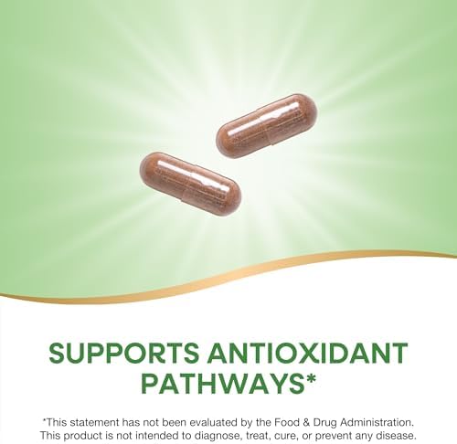 Nature's Way Resveratrol, Supports Antioxidant Pathways*, Helps Neutralize Free Radicals*, with Polyphenols from Red Wine Extract, 75mg per 2-Capsule Serving, Vegan, 60 Capsules (Packaging May Vary)