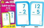School Zone Get Ready Flash Cards Addition & Subtraction 2-Pack: 112 Math Cards, 1st & 2nd Grade, Addition 0–12, Subtraction 0–12, Early Math, Speed & Retention, Ages 6–8