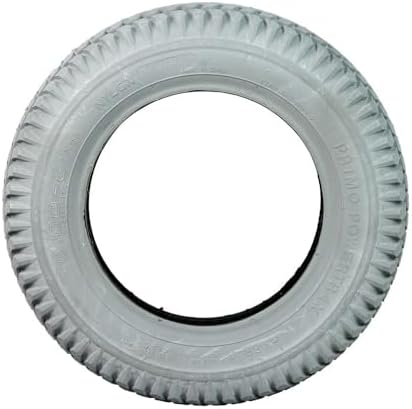 AlveyTech 14"x3" (3.00-8) Pneumatic Tire with C248G Knobby Tread for Mobility Scooters and Power Chairs - Gray Non-Marking Primo Powertrax, Fits Wheels with 8 Inch Rims, for Pride, Jazzy, Jet