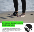 PROBAND The Ankle BandIT, One Size Fits Most, Compression Ankle Wrap, Reduce Pain, Tendonitis, Buritis, Ankle Sprain, Osteoarthritis, Plantar Fasciitis, Synovitis