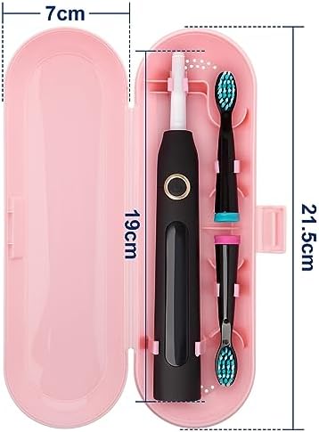 Cosmos Pack of 2 Plastic Travel Case Toothbrush Carrying Case Holder Container Compatible with Oral B Pro and also for Sonicare & Other Toothbrush