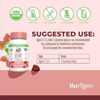 MaryRuth Organics Kids Probiotics for Digestive Health | USDA Probiotic Gummies | 2 Month Supply | Kids Probiotics | Immune Support | Gut Health Supplement | Vegan | Non-GMO | Gluten Free | 60 Count