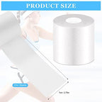 Nuanchu 30 Yards Pre-wrap Athletic Tape Pre Wrap Athletic Foam Underwrap Tape Foam Underwrap Bandage for Hair Soccer Sports Wrists Elbows Knees Ankles 2.76 Inches(White)