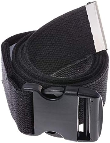 COW&COW Gait Belt 60inch - Transfer and Walking Assistance with Quick Release Buckle for Caregiver Nurse Therapist 2 inches(Black)