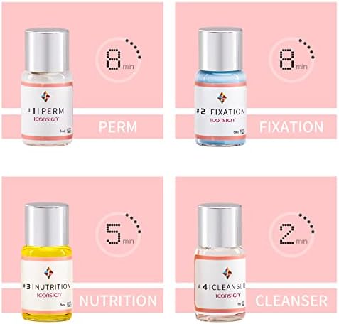 ICONSIGN Brow Lamination Kit, Professional Semi-Permanent Eyebrow lift Kit, Fuller & Thicker Brows Long Lasting up to 8 weeks, Suitable for Salon & Home Use