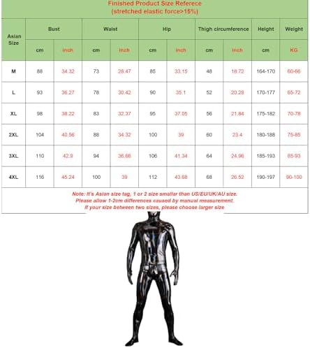 Men's Catsuit Handmade Jumpsuit Back Crotch Zipper Bodysuit with Hood Gloves