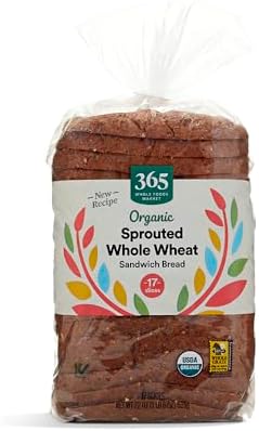 365 by Whole Foods Market Organic Sprouted Whole Wheat Sandwich Bread, 22 OZ