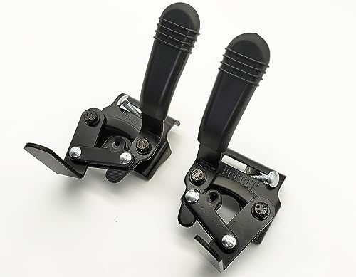 Blue Streak & Silver Sport 1 Wheelchair Brake - Universal K1 Brake, Replacement Parts with Tool & Hardware, STDS4S221L/R (1 Pr, Black)