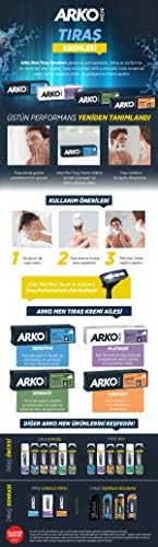 Arko Shaving Cream, Cool, 6 Ounce