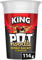 Pot Noodle Bombay Bad Boy King Pot Vegetarian quick to make noodles 114 g