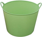 Little Giant® Poly/Rubber FlexTub Bucket | Ultra Durable & Versatile Farm Tub | Plastic Synthetic Gardening Tub (1, Lime Green)