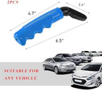 Augeny Car Door Handle for Elderly, Portable Vehicle Assist Support Handle, Automotive Door Assist Bar Helps Get Out, Universal Assistive Device for Seniors, Handicapped (Blue, 2PCS)