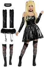 Haikyuu Women Goth Dress With Stockings Garters Choker Gothic Cosplay Costume Halloween