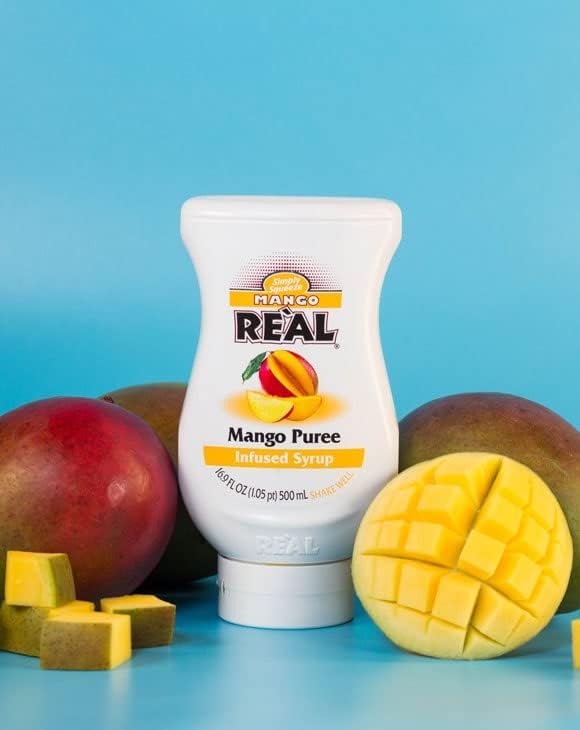 Reàl Infused Exotics Tea Flavoring Syrup - Mango, Peach, Raspberry (Pack of 3, 16.9 FL OZ Bottles)