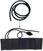 2 Pack Manual Blood Pressure Air Hose Replacement 3FT Rubber Tube Air Tubing for Aneroid Sphygmomanometer Professional Blood Pressure Monitor Cuff Set Adult Arm