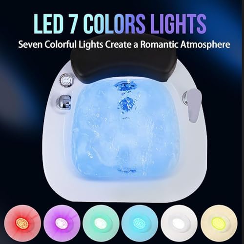 Portable Foot Spa Bathtub,Pedicure Foot Spa,Pedicure Bowl,Foot Bath,Feet Spa Tub,Pedicure Spa Bathtub, Pedicure Chair Shampoo Sink, Sink Spa Foot Shower Wash Salon, Massage Foot,110V