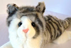 Small Grey Tiger Cat- Stuffed Animal Therapy for People with Memory Loss with Aging and Caregivers
