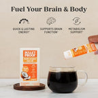 Bulletproof Brain Octane C8 MCT Oil Packets, Pack of 15 – 100% Pure Coconut Oil, Triple-Distilled Keto Energy Supplement for Coffee & Smoothies, Unflavored, No Additives or Fillers, Non-GMO
