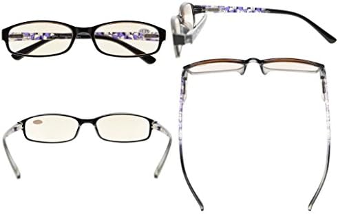 CessBlu Ladies Blue Light Filter Glasses,Small Computer Reading Glasses Women Readers