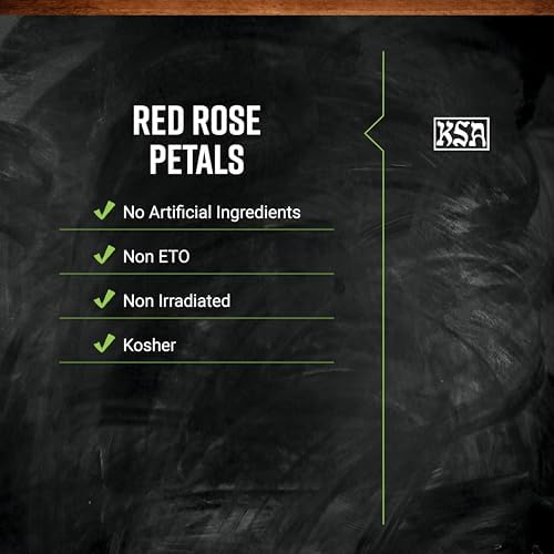 Frontier Co-op Dried Red Rose Petals, 8 oz, Bulk Bag - For Culinary Use, Herbal Tea, and Crafts