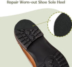 Shoe Heel Repair, Rubber Sole Pads, 2 Pairs Bottom Heel Rubber Patch, Black
