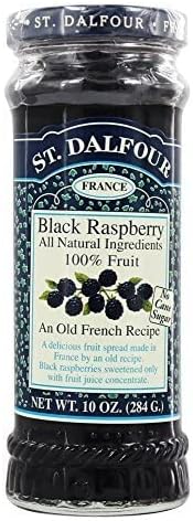 St. Dalfour All Natural Fruit Spread Black Raspberry -- 10 oz - 2 pc