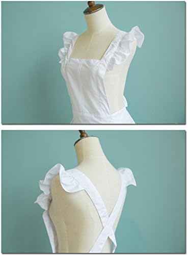 Petite Maid Ruffle Retro Apron Kitchen Cooking Cleaning Fancy Dress Cosplay Costume