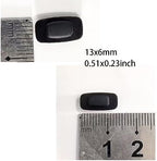 Sunglasses Nose Pads 2 Pairs 13mm Replacement Premium Grade Rectangle Shaped Soft Silicone for Eyeglasses Anti-Slip Slide Push-in