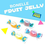 Bonelle Italian Sugar Free Fruit Jelly Candy | 1 Pound Bag | Individually Wrapped Vegan Dye Free Candy | Naturally Flavored Sugar Free Jellies | Assorted Flavors
