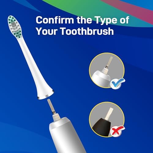 Toothbrush Heads Replacement Compatible with AquaSonic Vibe Series/Duo Series Pro/Black Series/Black Series Pro Electric Toothbrush, White, 10 Pack