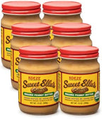 Koeze Sweet Ella’s Organic Peanut Butter Smooth – USDA Organic Spanish Peanuts, Natural Peanut Butter with Sea Salt, No Added Sugar or Oils, Small Batch Peanut Butter, 13 oz Jar (Pack of 6)