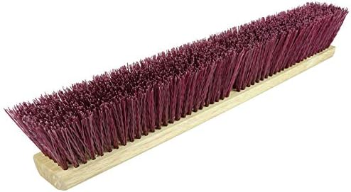 Weiler 42149 36" Garage Brush, Maroon Polypropylene Fill, Includes Brace