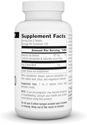Source Naturals PAU D'Arco Dietary Supplement - 250 Tablets