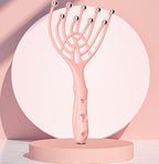 5 Finger 9 Claws Scalp Massager, 1 Pc Hand Held Relax Spa Tool with Steel Balls for Head, Neck & Hair Care, Stress Relief